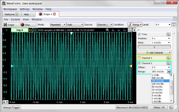 Windows Oscilloscope Software
